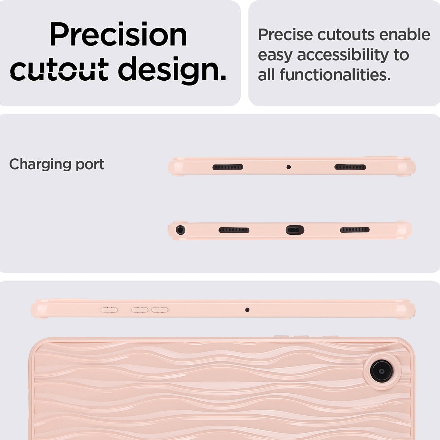 For Samsung Galaxy Tab A8 10.5 (2021) X200 Tab A8 10.5 (2022) Water Ripple Texture Case Solid Color TPU Anti-slip Tablet Cover For Samsung Galaxy Tab A8 10.5 (2021) X200 Tab A8 10.5 (2022) Water Ripple Texture Case Solid Color TPU Anti-slip Tablet Cover